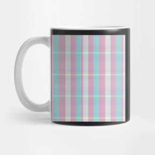 Pastel  Aesthetic Artair 2 Hand Drawn Textured Plaid Pattern Mug